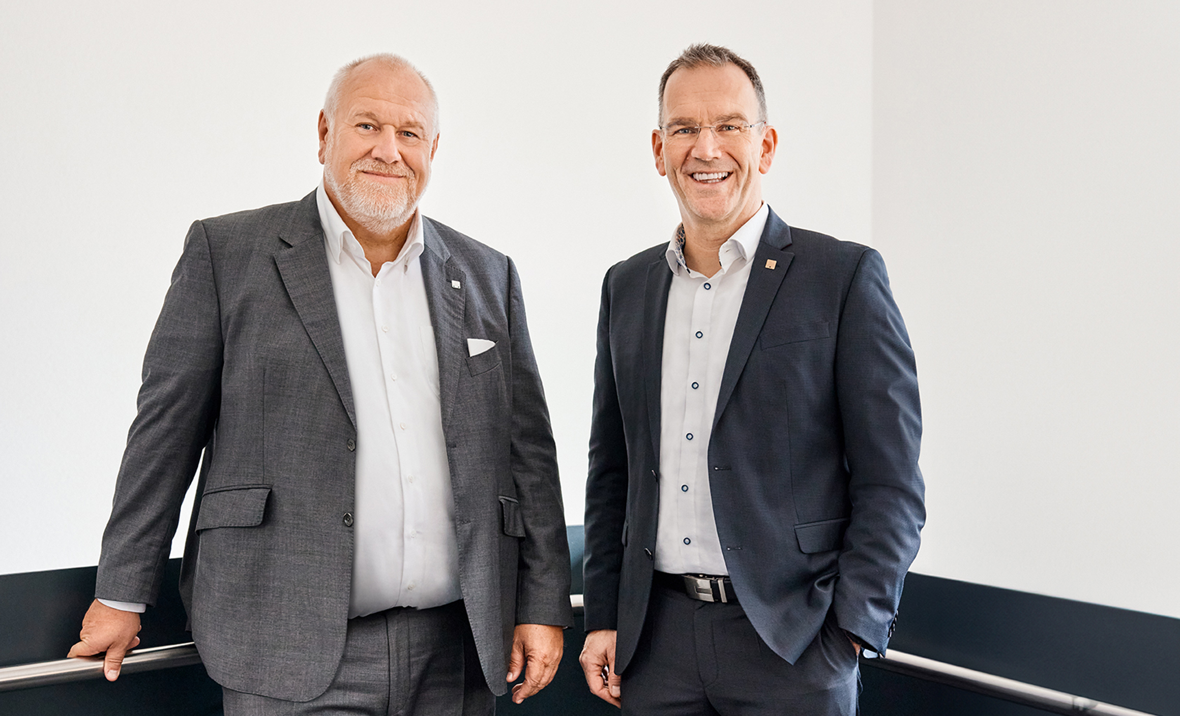 Supervisory Board president  Matthias Altendorf and CEO Peter Selders of Endress+Hauser
