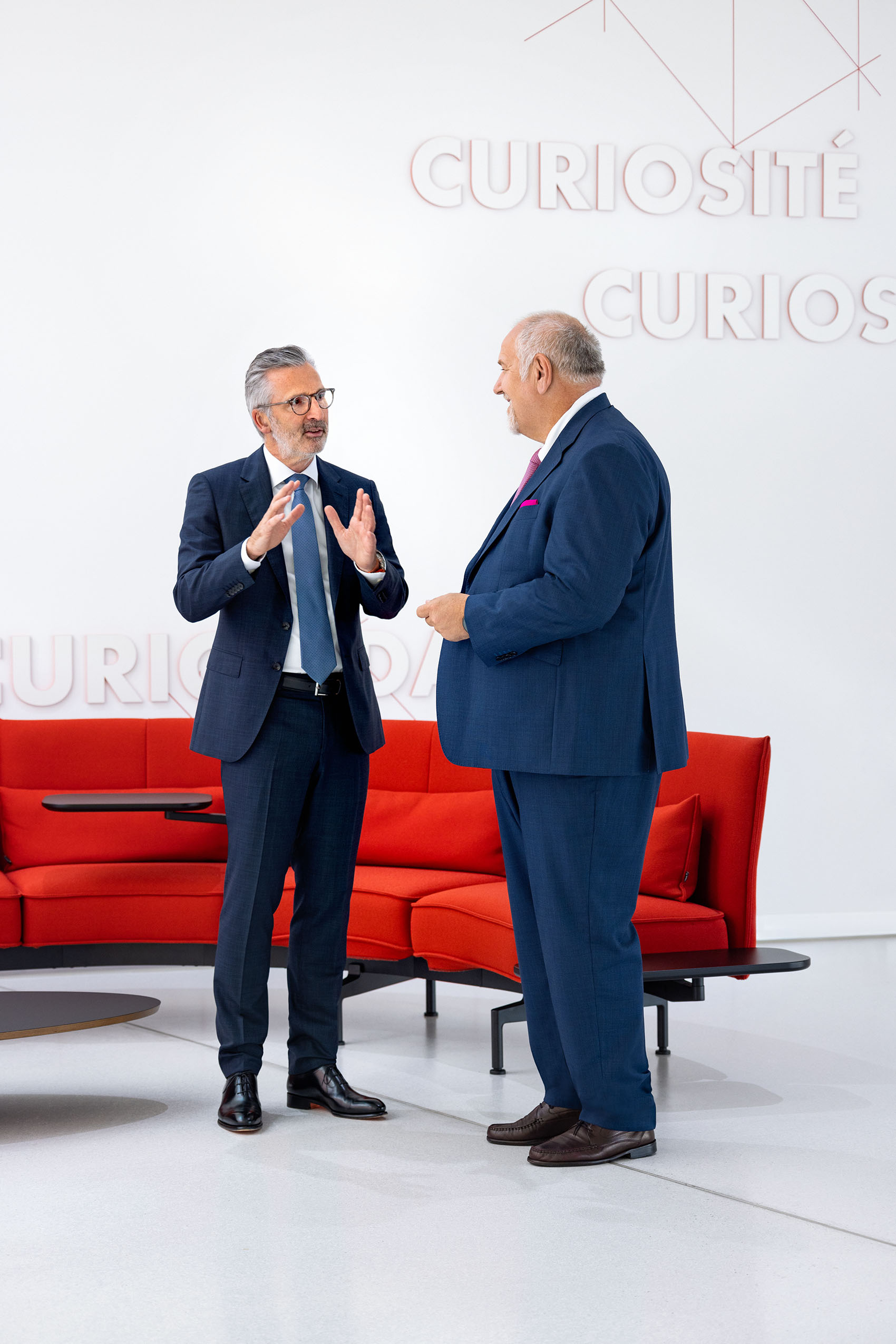 Robert Friedmann, chairman of the Central Management Board of the Würth Group with Matthias Altendorf, Endress+Hauser’s Supervisory Board president