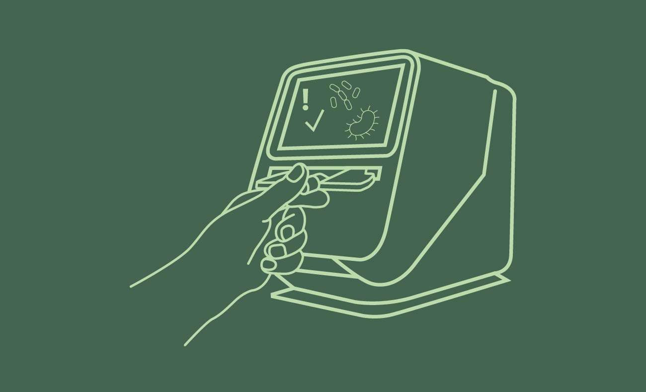 Illustration of processing unit for DNA or RNA extraction.