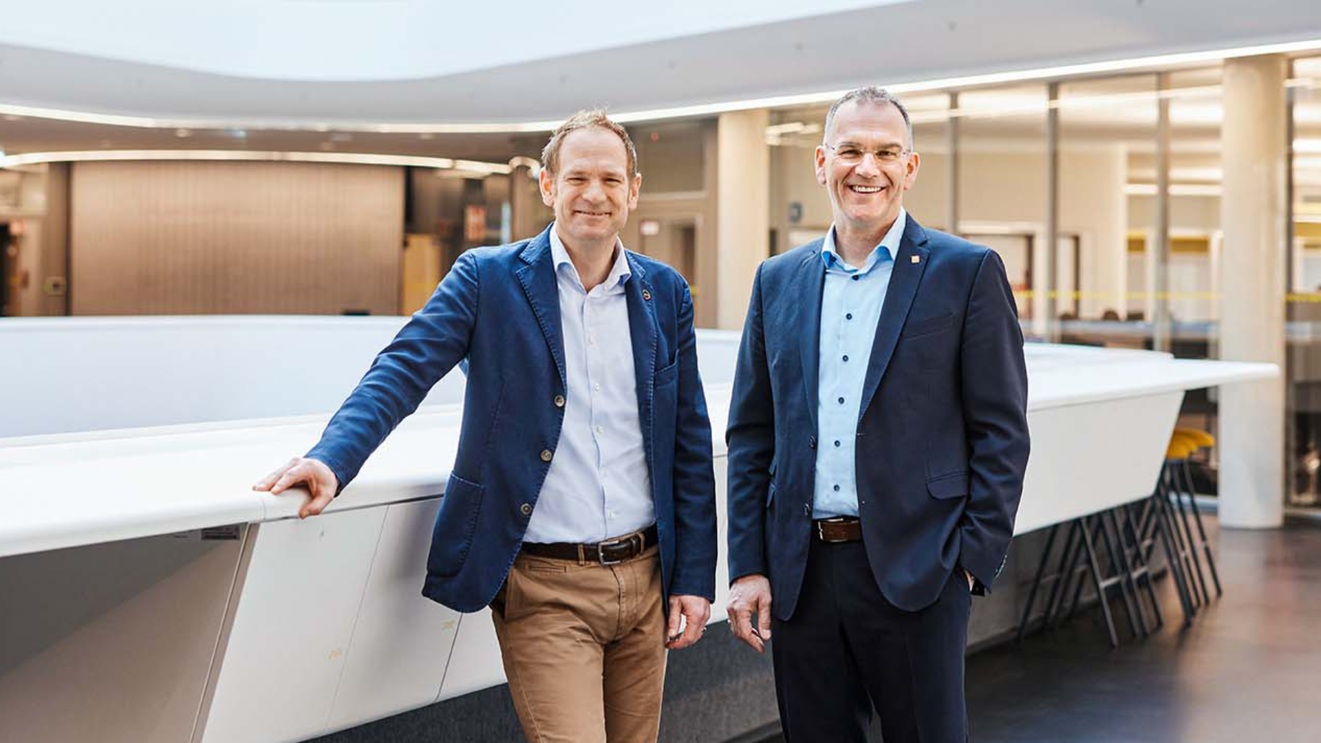 Covestro's chief technology officer Thorsten Dreier in an interview with Endress+Hauser CEO Dr Peter Selders