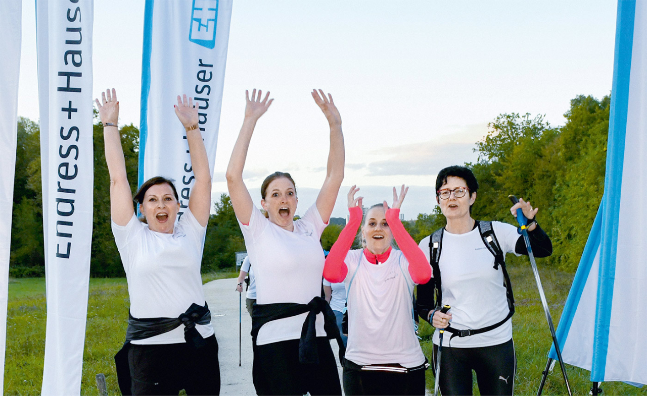 Im Ziel: 250 Teilnehmende sind beim ersten Spendenlauf dabei. 