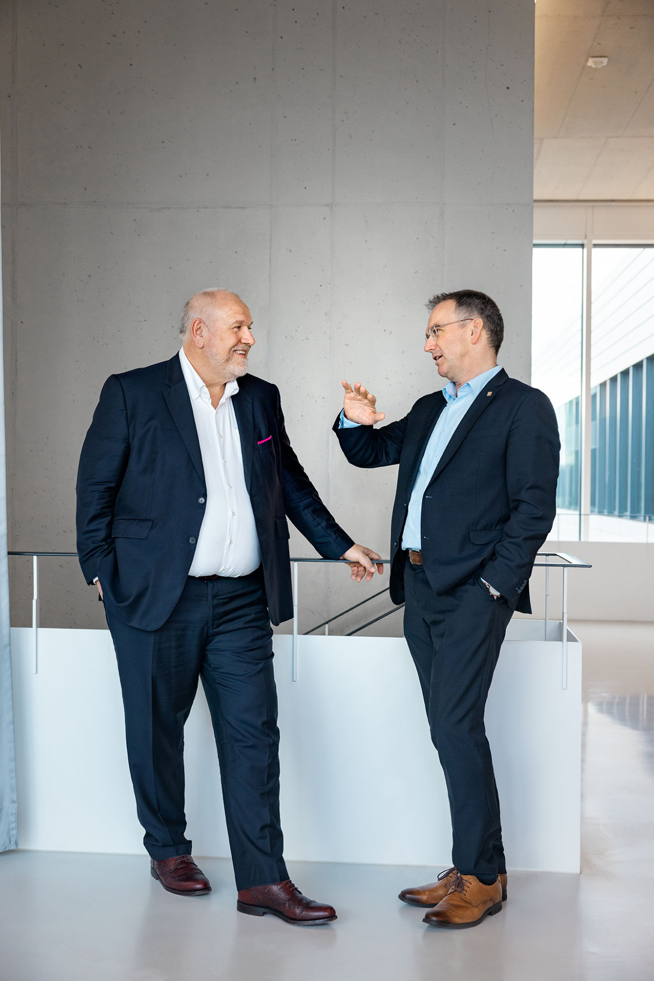 Peter Selders and Matthias Altendorf in a conversation.
